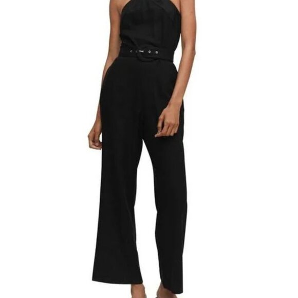 Mango Belted Halter Jumpsuit NWT - Picture 6 of 7
